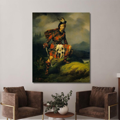 Allan M'Aulay Horace Vernet hvr3 quadro stampato su tela
