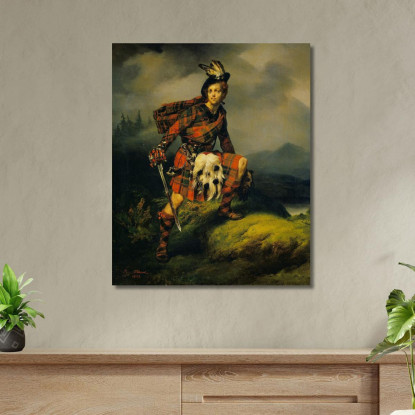 Allan M'Aulay Horace Vernet hvr3 quadro stampato su tela