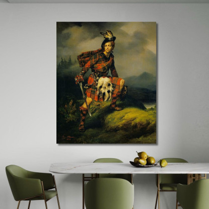 Allan M'Aulay Horace Vernet hvr3 quadro stampato su tela