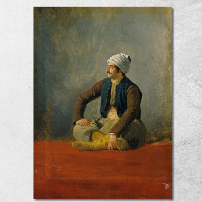 Un Mercante Orientale Horace Vernet hvr5 quadro stampato su tela