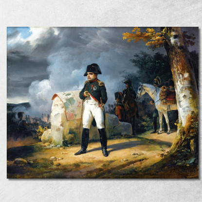 Napoleone A Charleroi Giugno 1815 Horace Vernet hvr23 quadro stampato su tela