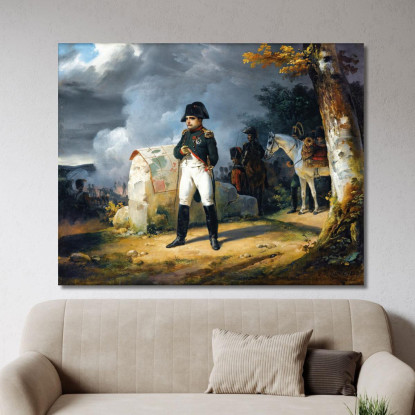 Napoleone A Charleroi Giugno 1815 Horace Vernet hvr23 quadro stampato su tela