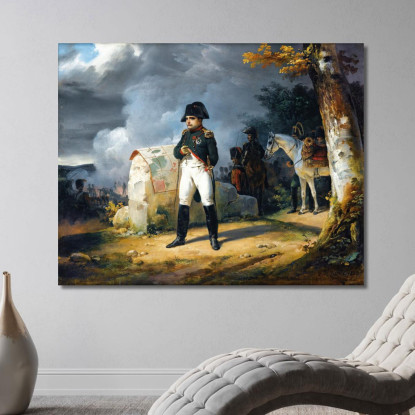 Napoleone A Charleroi Giugno 1815 Horace Vernet hvr23 quadro stampato su tela