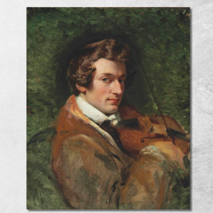 Ritratto Di Charles Auguste De Bériot Horace Vernet hvr27 quadro stampato su tela