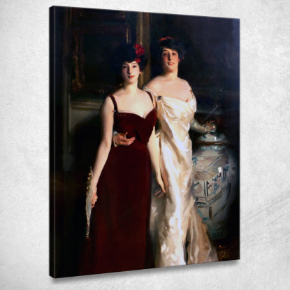 Ena E Betty Figlie Di Asher E Della Signora Wertheimer John Singer Sargent jss70 quadro stampato su tela