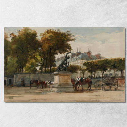Artiglieri Alle Tuileries 9 Luglio 1871 Isidore Pils ipl2 quadro stampato su tela