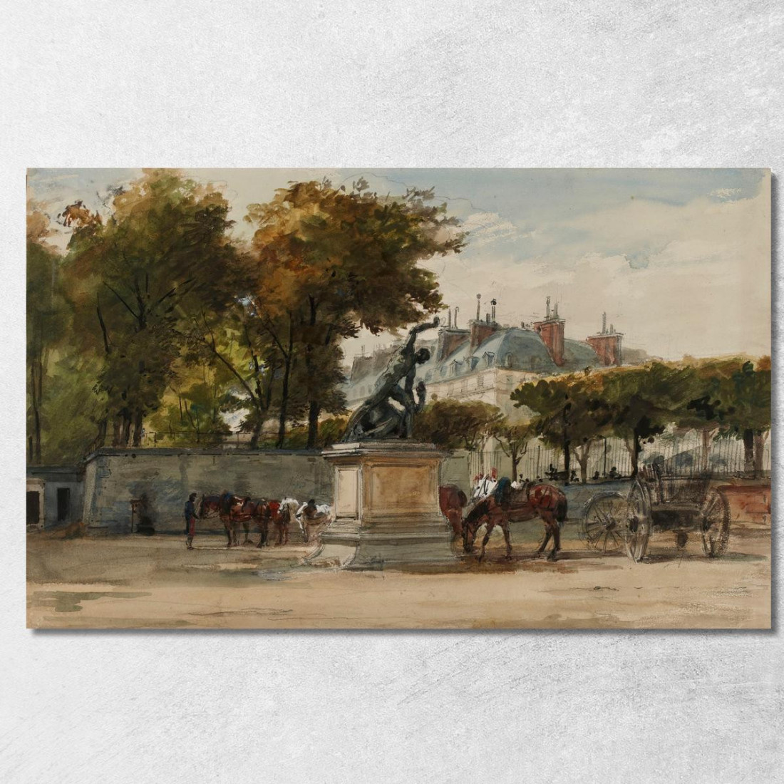 Artiglieri Alle Tuileries 9 Luglio 1871 Isidore Pils ipl2 quadro stampato su tela