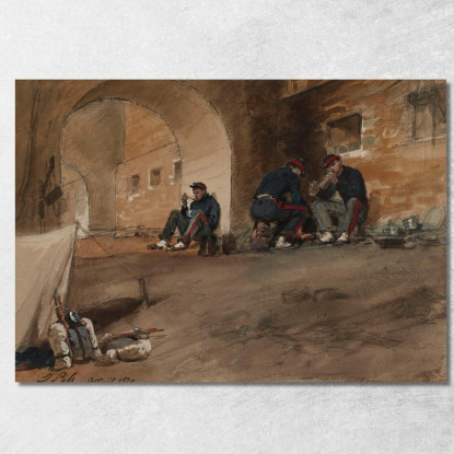 Auteuil 1870 Isidore Pils ipl3 quadro stampato su tela