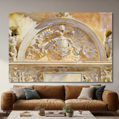 Stemma Di Carlo V Di Spagna John Singer Sargent jss71 quadro stampato su tela