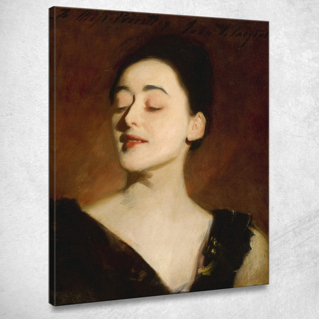 Studio Alla Lampada Di Flora Priestley John Singer Sargent jss76 quadro stampato su tela