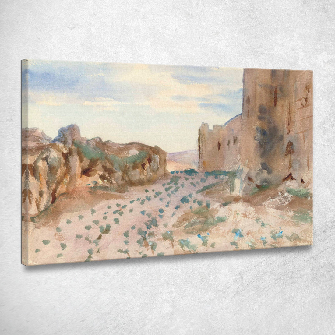 Strada E Rocce Della Fortezza John Singer Sargent jss79 quadro stampato su tela