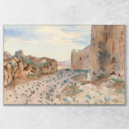 Strada E Rocce Della Fortezza John Singer Sargent jss79 quadro stampato su tela