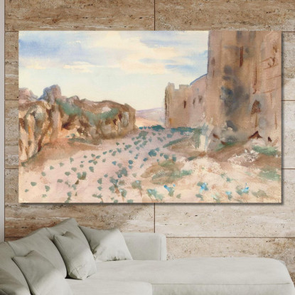 Strada E Rocce Della Fortezza John Singer Sargent jss79 quadro stampato su tela