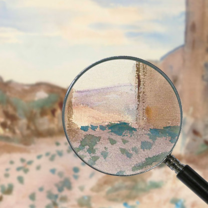 Strada E Rocce Della Fortezza John Singer Sargent jss79 quadro stampato su tela