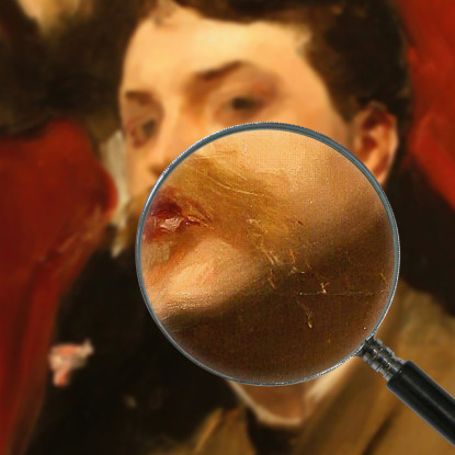 François Flameng E Paul Helleu John Singer Sargent jss80 quadro stampato su tela