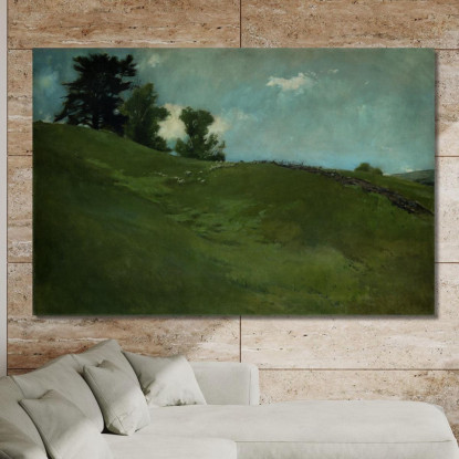 Paesaggio A Cornish New Hampshire John White Alexander jwa9 quadro stampato su tela