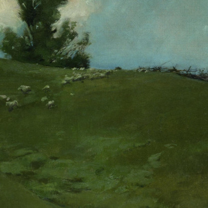 Paesaggio A Cornish New Hampshire John White Alexander jwa9 quadro stampato su tela