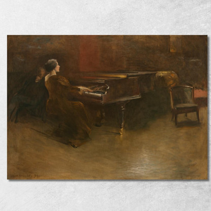 Il Pianoforte John White Alexander jwa10 quadro stampato su tela