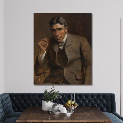 Newton Booth Tarkington John White Alexander jwa13 quadro stampato su tela