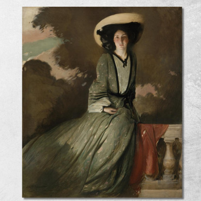 Ritratto Della Signora John White Alexander John White Alexander jwa16 quadro stampato su tela