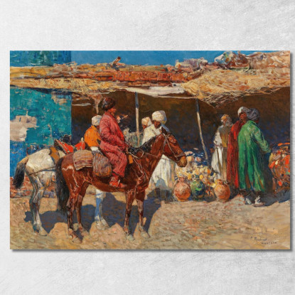 Una Tempesta In Un Paesaggio Innevato 2 Julius Sergius Klever jsk3 quadro stampato su tela