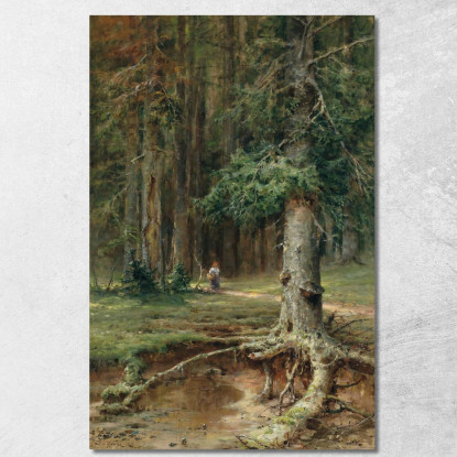 Rotkäppchen Julius Sergius Klever jsk16 quadro stampato su tela