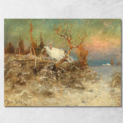 Inverno Sulla Costa Baltica Julius Sergius Klever jsk28 quadro stampato su tela
