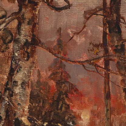 Winterlandschaft Bei Untergehender Sonne Julius Sergius Klever jsk30 quadro stampato su tela