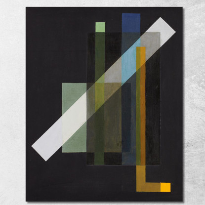 Costruzione 2 László Moholy-Nagy lmn12 quadro stampato su tela