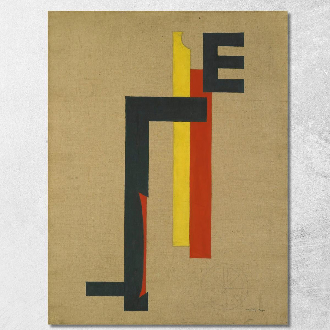 E-Bild / E Picture László Moholy-Nagy lmn15 quadro stampato su tela