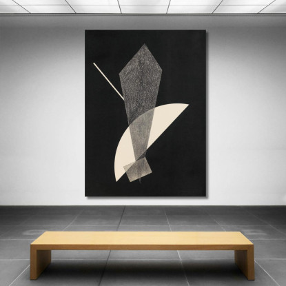 Costruzione V László Moholy-Nagy lmn28 quadro stampato su tela