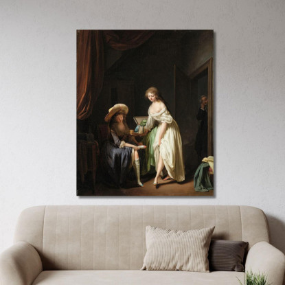 Confrontando I Piedini Louis Léopold Boilly llb3 quadro stampato su tela