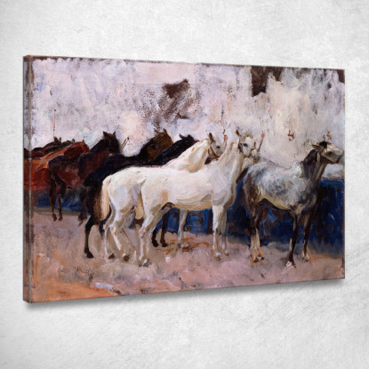 Cavalli A Palma John Singer Sargent jss108 quadro stampato su tela