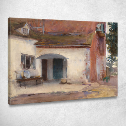 Casa E Cortile John Singer Sargent jss109 quadro stampato su tela