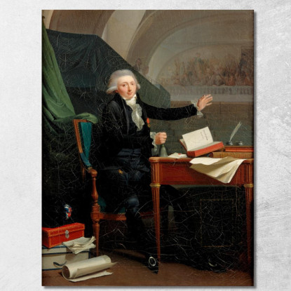 Ritratto Di Jan Anthony D'Averhoult (1756-1792) Louis Léopold Boilly llb44 quadro stampato su tela