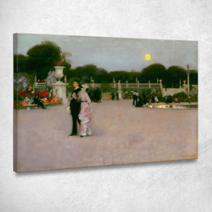 Nei Giardini Del Lussemburgo John Singer Sargent jss114 quadro stampato su tela