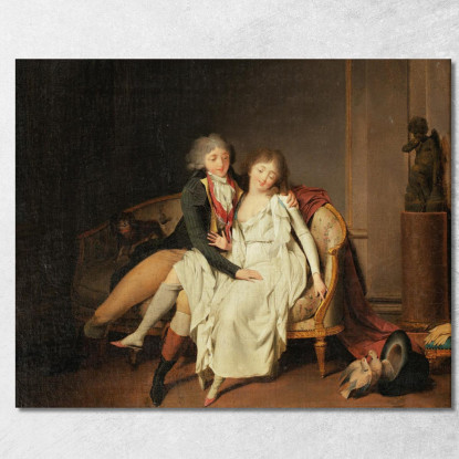 La Lezione Dell'Unione Coniugale Louis Léopold Boilly llb57 quadro stampato su tela