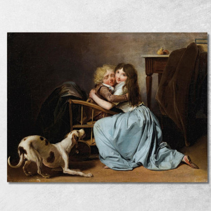 La Paura Infondata Louis Léopold Boilly llb65 quadro stampato su tela