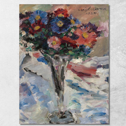 Asters Dans Un Verre Calice Lovis Corinth lcr3 tableau impression sur toile