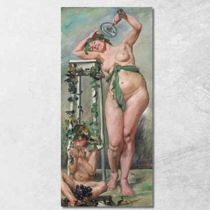 Bacchante Lovis Corinth lcr5 tableau impression sur toile