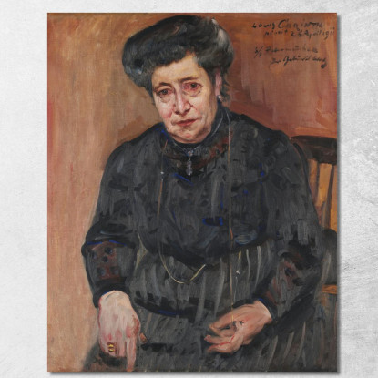 Portrait De Dame - Portrait De La Belle-Mère De L'Artiste Lovis Corinth lcr12 tableau impression sur toile