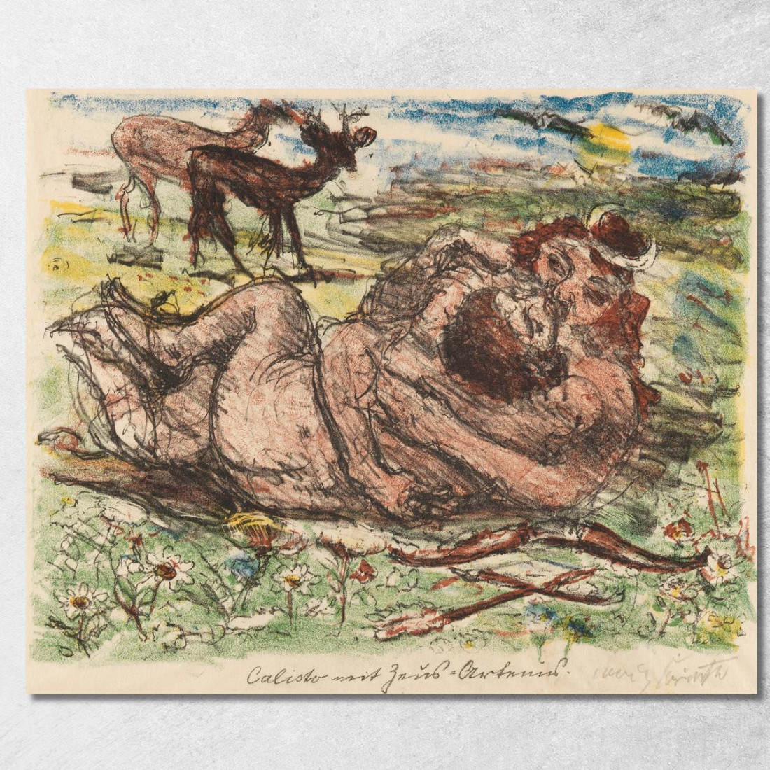 Les Amours De Zeus Lovis Corinth lcr22 tableau impression sur toile