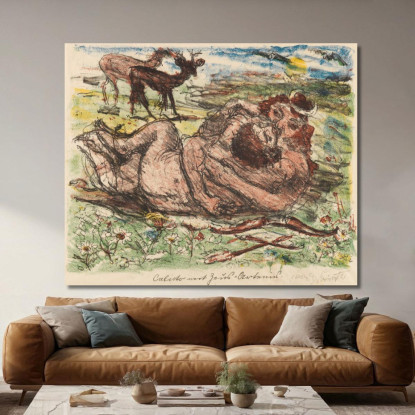 Les Amours De Zeus Lovis Corinth lcr22 tableau impression sur toile
