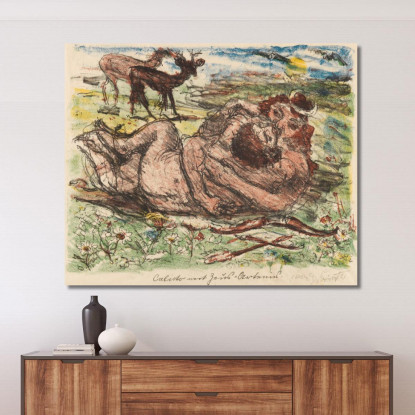 Les Amours De Zeus Lovis Corinth lcr22 tableau impression sur toile