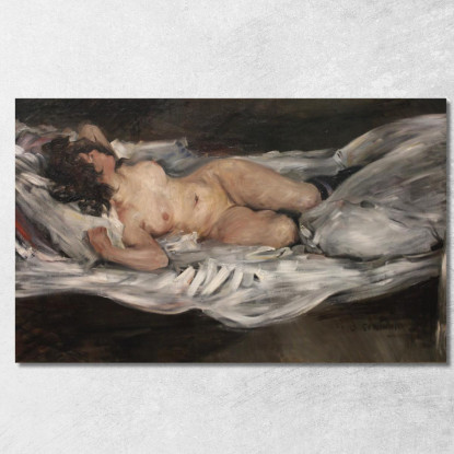 Nu Féminin Allongé - Kunsthalle Bremen - 1899 Lovis Corinth lcr57 tableau impression sur toile