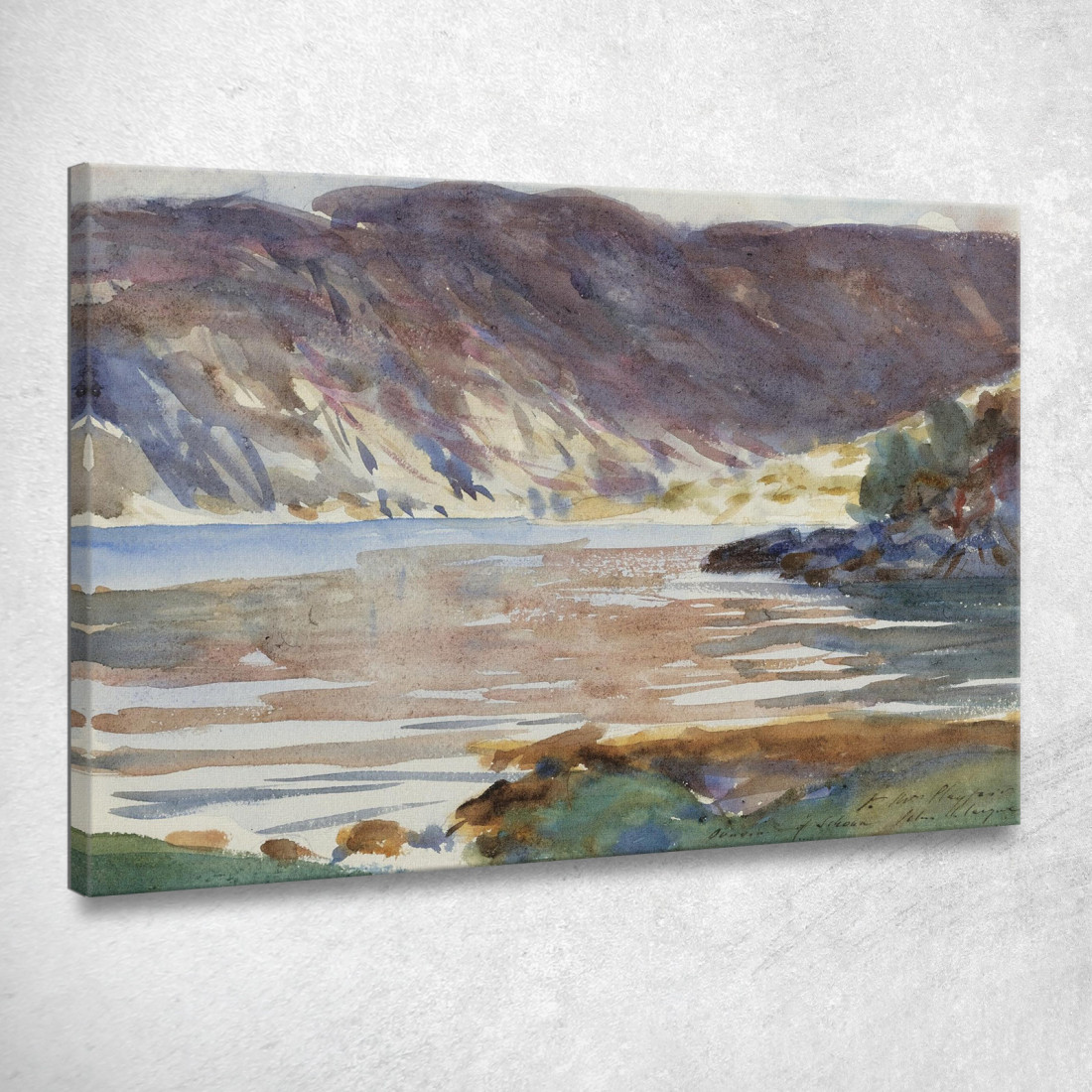 Loch Moidart John Singer Sargent jss137 quadro stampato su tela