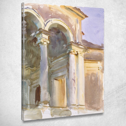 Loggia Villa Giulia Rome John Singer Sargent jss138 quadro stampato su tela