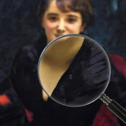 Madame Errazuriz O La Signora In Nero John Singer Sargent jss141 quadro stampato su tela