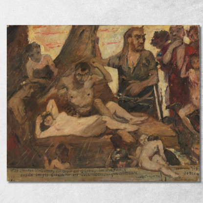 Le Rire Homérique Lovis Corinth lcr97 tableau impression sur toile