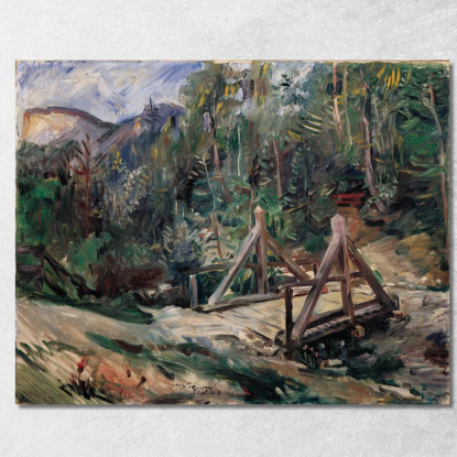 Paysage Tyrolien Avec Pont Lovis Corinth lcr101 tableau impression sur toile
